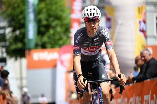 Tour de Wallonie 2025 Stage 4 SERAING, BELGIUM - JULY 29 : Belmans Lennert of Alpecin - Deceuninck before the start of the race during stage 4 of the 30th edition of Tour de Wallonie an UCI ProSeries 2.Pro cycling road race stage for Men Elite of 163.3 km with start in Welkenraedt and finish in Seraing on July 29, 2025 in Seraing, Belgium, 29 07 2025 ( Motordriver Louis Bidlot - Seraing Belgium  Copyright: xTomasxSiskx