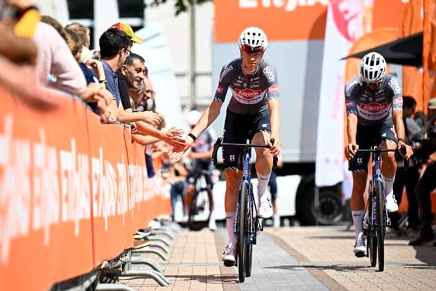 Tour de Wallonie 2025 Stage 4 SERAING, BELGIUM - JULY 29 : Belmans Lennert of Alpecin - Deceuninck before the start of the race during stage 4 of the 30th edition of Tour de Wallonie an UCI ProSeries 2.Pro cycling road race stage for Men Elite of 163.3 km with start in Welkenraedt and finish in Seraing on July 29, 2025 in Seraing, Belgium, 29 07 2025 ( Motordriver Louis Bidlot - Seraing Belgium  Copyright: xTomasxSiskx