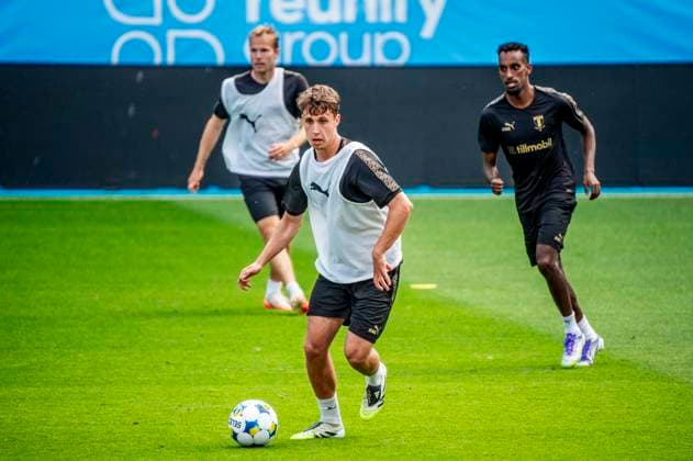 250729 Kenan Busuladzic during a UEFA Champions League training session with Malmö FF on July 29, 2025 in Malmö Photo Christian Örnberg BILDBYRAN COP 166 CO0595 fotboll football soccer fotball uefa champions league qualifier champions league träning practice training malmö ff bbeng  Copyright: CHRISTIANxÖRNBERG BB250729CO046