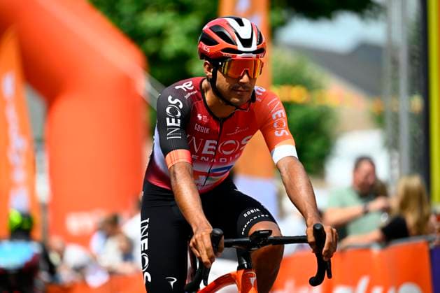 Tour de Wallonie 2025 Stage 4 SERAING, BELGIUM - JULY 29 : Rivera Brandon Smith of INEOS Grenadiers before the start of the race during stage 4 of the 30th edition of Tour de Wallonie an UCI ProSeries 2.Pro cycling road race stage for Men Elite of 163.3 km with start in Welkenraedt and finish in Seraing on July 29, 2025 in Seraing, Belgium, 29 07 2025 ( Motordriver Louis Bidlot - Seraing Belgium  Copyright: xTomasxSiskx