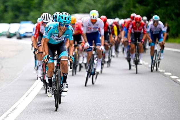 Tour de Wallonie 2025 Stage 4 SERAING, BELGIUM - JULY 29 : Martinelli Alessio of VF Group - Bardiani CSF - Faizane in action during stage 4 of the 30th edition of Tour de Wallonie an UCI ProSeries 2.Pro cycling road race stage for Men Elite of 163.3 km with start in Welkenraedt and finish in Seraing on July 29, 2025 in Seraing, Belgium, 29 07 2025 ( Motordriver Louis Bidlot - Seraing Belgium  Copyright: xTomasxSiskx