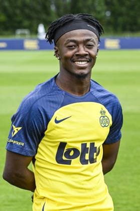 Union s Mohammed Fuseini poses for a portrait picture at the 2025-2026 season photoshoot of Belgian soccer team Royale Union Saint-Gilloise, Tuesday 29 July 2025 in Brussels. TOM GOYVAERTS TomxGoyvaerts  x130242715x