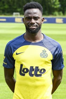 Union s Ousseynou Niang poses for a portrait picture at the 2025-2026 season photoshoot of Belgian soccer team Royale Union Saint-Gilloise, Tuesday 29 July 2025 in Brussels. TOM GOYVAERTS TomxGoyvaerts  x130242734x