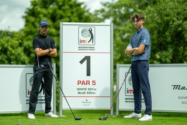Mens final flight, Michael Mayer GC München Valley left and Emil Großmann Stuttgarter GC Solitude , right, GER, 15 BWGV INTERNATIONAL MATCHPLAY TROPHY, Golf, Girls and Boys, imt Golf, 26 29 07 2025, GER, 15 BWGV INTERNATIONAL MATCHPLAY TROPHY, Golf, Girls and Boys, imt Golf, 26 29 07 2025 Wain Copyright: xEibner-Pressefotox EP_SWA