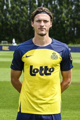 Union s Fedde Leysen poses for a portrait picture at the 2025-2026 season photoshoot of Belgian soccer team Royale Union Saint-Gilloise, Tuesday 29 July 2025 in Brussels. TOM GOYVAERTS TomxGoyvaerts  x130242789x