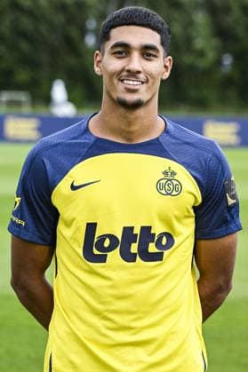 Union s Anan Khalaili poses for a portrait picture at the 2025-2026 season photoshoot of Belgian soccer team Royale Union Saint-Gilloise, Tuesday 29 July 2025 in Brussels. TOM GOYVAERTS TomxGoyvaerts  x130244330x
