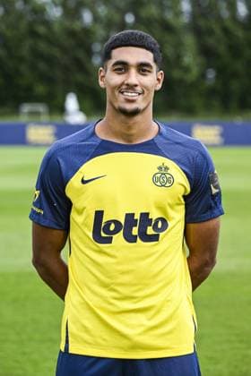 Union s Anan Khalaili poses for a portrait picture at the 2025-2026 season photoshoot of Belgian soccer team Royale Union Saint-Gilloise, Tuesday 29 July 2025 in Brussels. TOM GOYVAERTS TomxGoyvaerts  x130244331x