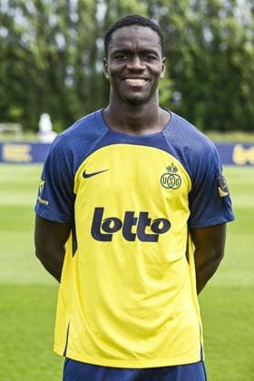 Union s Mamadou Thierno Barry poses for a portrait picture at the 2025-2026 season photoshoot of Belgian soccer team Royale Union Saint-Gilloise, Tuesday 29 July 2025 in Brussels. TOM GOYVAERTS TomxGoyvaerts  x130246073x