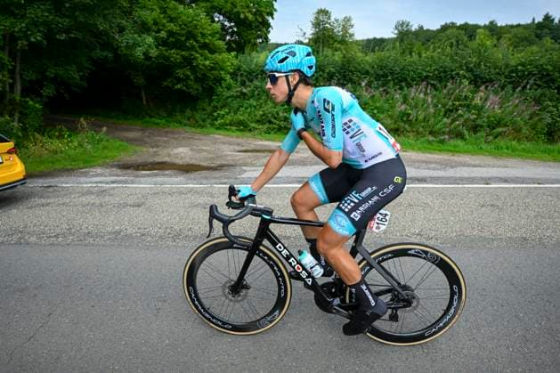 Tour de Wallonie 2025 Stage 4 SERAING, BELGIUM - JULY 29 : Magli Filippo of VF Group - Bardiani CSF - Faizane in action during stage 4 of the 30th edition of Tour de Wallonie an UCI ProSeries 2.Pro cycling road race stage for Men Elite of 163.3 km with start in Welkenraedt and finish in Seraing on July 29, 2025 in Seraing, Belgium, 29 07 2025 ( Motordriver Louis Bidlot - Seraing Belgium  Copyright: xTomasxSiskx