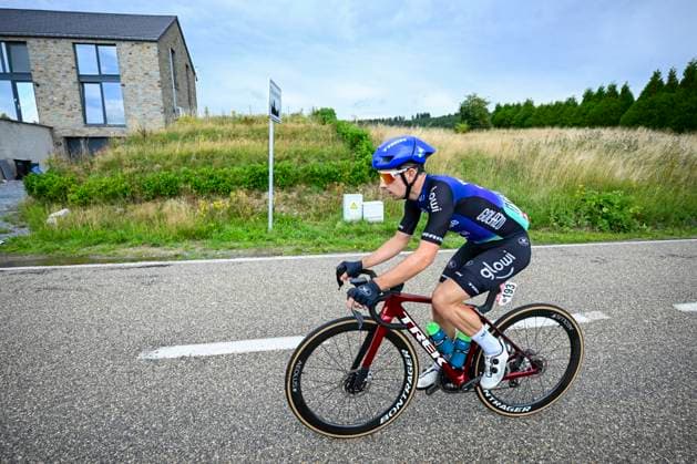Tour de Wallonie 2025 Stage 4 SERAING, BELGIUM - JULY 29 : Van der Haar Lars of Baloise Glowi Lions in action during stage 4 of the 30th edition of Tour de Wallonie an UCI ProSeries 2.Pro cycling road race stage for Men Elite of 163.3 km with start in Welkenraedt and finish in Seraing on July 29, 2025 in Seraing, Belgium, 29 07 2025 ( Motordriver Louis Bidlot - Seraing Belgium  Copyright: xTomasxSiskx