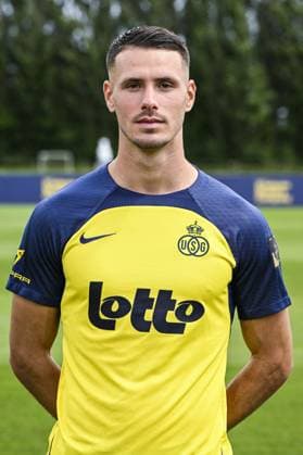 Union s Raul Florucz poses for a portrait picture at the 2025-2026 season photoshoot of Belgian soccer team Royale Union Saint-Gilloise, Tuesday 29 July 2025 in Brussels. TOM GOYVAERTS TomxGoyvaerts  x130246620x