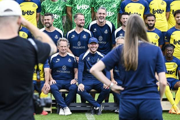 Union s head coach Sebastien Pocognoli pictured before a portrait picture at the 2025-2026 season photoshoot of Belgian soccer team Royale Union Saint-Gilloise, Tuesday 29 July 2025 in Brussels. TOM GOYVAERTS TomxGoyvaerts  x130247821x