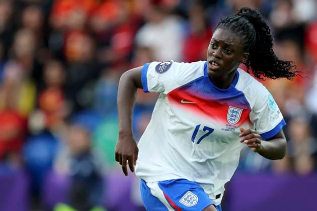 England v Spain - UEFA Women s EURO 2025 Final Michelle Agyemang of England running during the UEFA Women s EURO 2025 Final match between England and Spain at St. Jakob-Park on July 27, 2025 in Basel, Switzerland. Basel St. Jakob-Park Switzerland Switzerland Copyright: xRichardxSellers Sportsphoto APLx 14131605