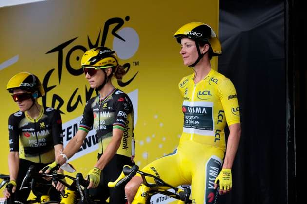 Tour de France Femmes 2025 - stage 4 Tour de France Femmes 2025 - 4th Edition - 4th stage Saumur - Poitiers 130,7 Km - 29 07 2025 - Christian Prudhomme - Marion Rousse - photo Massimo Fulgenzi SprintCyclingAgency 2025 Poitiers France  Copyright: xMassimoxFulgenzix xSprintcyclingagencyx