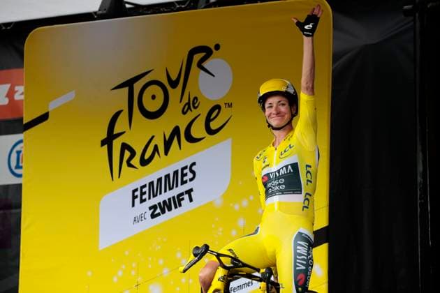 Tour de France Femmes 2025 - stage 4 Tour de France Femmes 2025 - 4th Edition - 4th stage Saumur - Poitiers 130,7 Km - 29 07 2025 - Christian Prudhomme - Marion Rousse - photo Massimo Fulgenzi SprintCyclingAgency 2025 Poitiers France  Copyright: xMassimoxFulgenzix xSprintcyclingagencyx