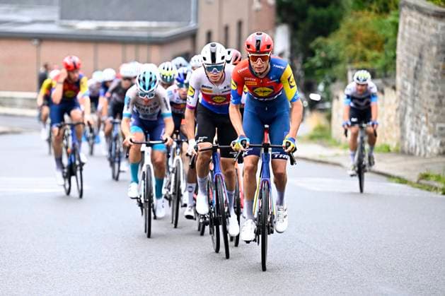 Tour de Wallonie 2025 Stage 4 SERAING, BELGIUM - JULY 29 : Vacek Mathias (CZE) of Lidl - Trek in action during stage 4 of the 30th edition of Tour de Wallonie an UCI ProSeries 2.Pro cycling road race stage for Men Elite of 163.3 km with start in Welkenraedt and finish in Seraing on July 29, 2025 in Seraing, Belgium, 29 07 2025 ( Motordriver Louis Bidlot - Seraing Belgium  Copyright: xTomasxSiskx