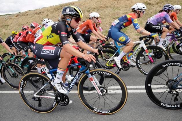 Tour de France Femmes 2025 - stage 4 Tour de France Femmes 2025 - 4th Edition - 4th stage Saumur - Poitiers 130,7 Km - 29 07 2025 - Justine Ghekiere (BEL - AG Insurance - Soudal Team) - photo Massimo Fulgenzi SprintCyclingAgency 2025 Poitiers France  Copyright: xMassimoxFulgenzix xSprintcyclingagencyx