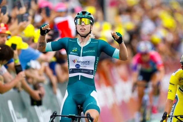 Tour de France Femmes 2025 - stage 4 Tour de France Femmes 2025 - 4th Edition - 4th stage Saumur - Poitiers 130,7 Km - 29 07 2025 - Lorena Wiebes (NED - Team SD Worx - Protime) - photo Rafa Gomez SprintCyclingAgency 2025 Poitiers France  Copyright: xRafaxGomezx xSprintcyclingagencyx