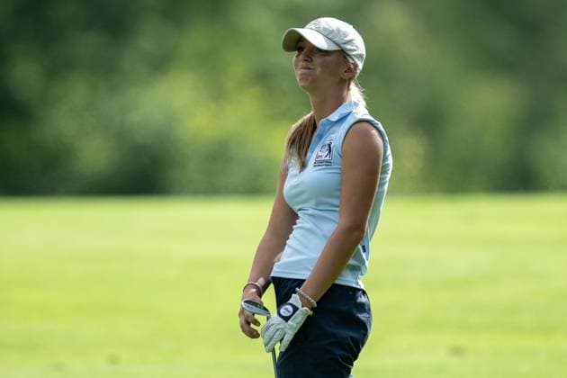 Maxima Purkart GC St Leon Rot on the last hole on the green, is disappointed, dissatisfied, GER, 15 BWGV INTERNATIONAL MATCHPLAY TROPHY, Golf, Girls and Boys, imt Golf, 26 29 07 2025, GER, 15 BWGV INTERNATIONAL MATCHPLAY TROPHY, Golf, Girls and Boys, imt Golf, 26 29 07 2025 Wain Copyright: xEibner-Pressefotox EP_SWA
