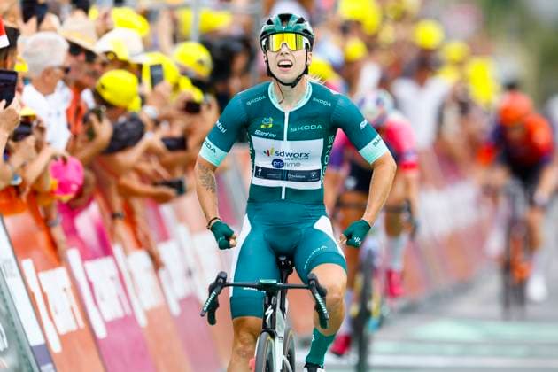 Tour de France Femmes 2025 - stage 4 Tour de France Femmes 2025 - 4th Edition - 4th stage Saumur - Poitiers 130,7 Km - 29 07 2025 - Lorena Wiebes (NED - Team SD Worx - Protime) - photo Rafa Gomez SprintCyclingAgency 2025 Poitiers France  Copyright: xRafaxGomezx xSprintcyclingagencyx