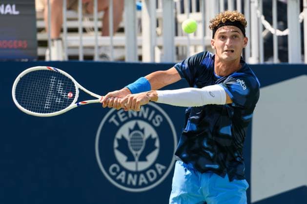 July 29, 2025, Toronto, Ontario, Canada: Toronto, Ontario Ã¢â‚¬ July 29, 2025: TERENCE ATMANE of France returns a shot against EMILIO NAVA of the United States during the National Bank Open Presented by Rogers at Sobeys Stadium in Toronto, Ontario. Toronto Canada - ZUMAr228 20250729_znp_r228_007 Copyright: xVasiliyxRyabykhx