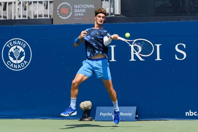 July 29, 2025, Toronto, Ontario, Canada: Toronto, Ontario Ã¢â‚¬ July 29, 2025: TERENCE ATMANE of France returns a shot against EMILIO NAVA of the United States during the National Bank Open Presented by Rogers at Sobeys Stadium in Toronto, Ontario. Toronto Canada - ZUMAr228 20250729_znp_r228_010 Copyright: xVasiliyxRyabykhx