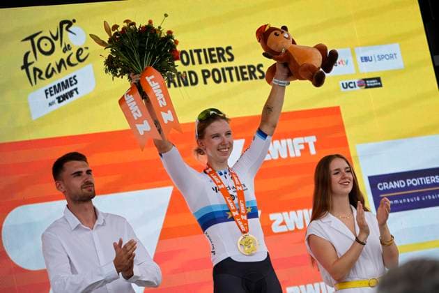 Tour de France Femmes 2025 - stage 4 Tour de France Femmes 2025 - 4th Edition - 4th stage Saumur - Poitiers 130,7 Km - 29 07 2025 - Lorena Wiebes (NED - Team SD Worx - Protime) - photo Massimo Fulgenzi SprintCyclingAgency 2025 Poitiers France  Copyright: xMassimoxFulgenzix xSprintcyclingagencyx