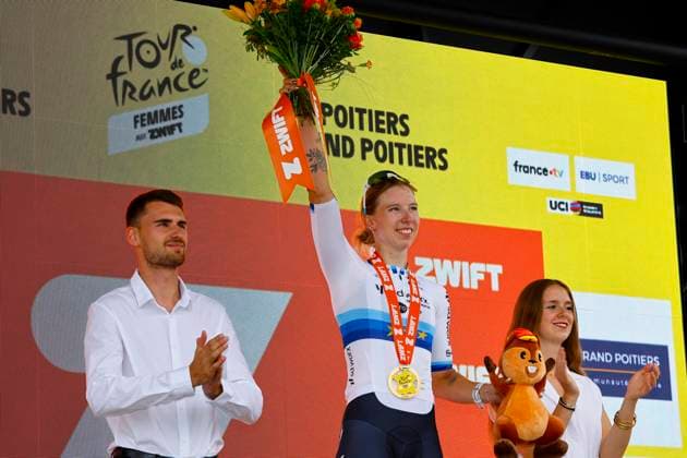 Tour de France Femmes 2025 - stage 4 Tour de France Femmes 2025 - 4th Edition - 4th stage Saumur - Poitiers 130,7 Km - 29 07 2025 - Lorena Wiebes (NED - Team SD Worx - Protime) - photo Rafa Gomez SprintCyclingAgency 2025 Poitiers France  Copyright: xRafaxGomezx xSprintcyclingagencyx