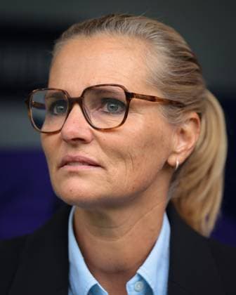 Basel, Switzerland, 26th July 2025. Sarina Wiegman Head coach of England looks on prior to kick off in in the England vs Spain UEFA European Championships match at St Jakob s Park, Basel. Picture credit should read: Jonathan Moscrop Sportimage EDITORIAL USE ONLY. No use with unauthorised audio, video, data, fixture lists, club league logos or live services. Online in-match use limited to 120 images, no video emulation. No use in betting, games or single club league player publications. SPI_121_JM_ENGLAND_SPAIN_WOMEN SPI-4035-0121