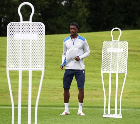 Emmanuel Fernandez training ahead of tomorrow s Champions League second leg qualifying match against Panathinaikos. Rangers Training - The Rangers Training Centre, Glasgow, Lanarkshire, Scotland, UK - 29 Jul 2025Glasgow The Rangers Training Centre Lanarkshire United Kingdom  Copyright: xO Rourke RangersxFC Shutterstockx 15419009bi