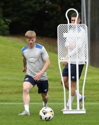 Lyall Cameron training ahead of tomorrow s Champions League second leg qualifying match against Panathinaikos. Rangers Training - The Rangers Training Centre, Glasgow, Lanarkshire, Scotland, UK - 29 Jul 2025Glasgow The Rangers Training Centre Lanarkshire United Kingdom  Copyright: xO Rourke RangersxFC Shutterstockx 15419009bj