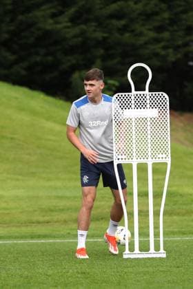 Findlay Curtis training ahead of tomorrow s Champions League second leg qualifying match against Panathinaikos. Rangers Training - The Rangers Training Centre, Glasgow, Lanarkshire, Scotland, UK - 29 Jul 2025Glasgow The Rangers Training Centre Lanarkshire United Kingdom  Copyright: xO Rourke RangersxFC Shutterstockx 15419009az