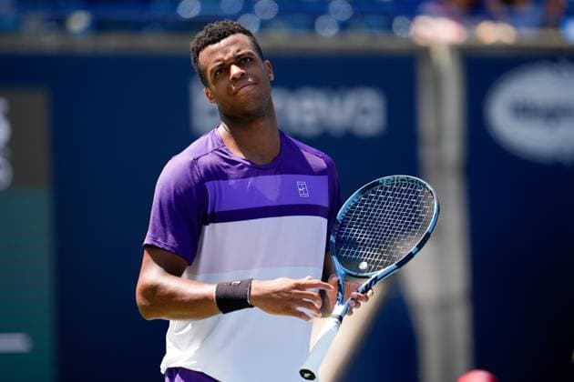 National Bank Open 2025 - Day 4 TORONTO, CANADA - JULY 29 : Giovanni Mpetshi Perricard of France reacts during a match against Holger Rune of Denmark on day four of the 2025 National Bank Open at Sobeys Stadium in Toronto, Ontario, Canada on July 29, 2025. Mert Alper Dervis Anadolu Ontario Canada. Editorial use only. Please get in touch for any other usage.  Copyright: x2025xAnadoluxMertxAlperxDervisx