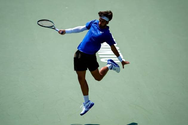 National Bank Open 2025 - Day 4 TORONTO, CANADA - JULY 29 : Lorenzo Musetti of Italy in action against James Duckworth of Australia on day four of the 2025 National Bank Open at Sobeys Stadium in Toronto, Ontario, Canada on July 29, 2025. Mert Alper Dervis Anadolu Ontario Canada. Editorial use only. Please get in touch for any other usage.  Copyright: x2025xAnadoluxMertxAlperxDervisx
