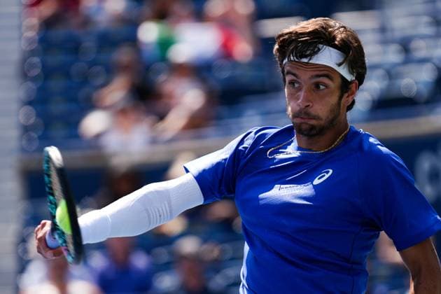 National Bank Open 2025 - Day 4 TORONTO, CANADA - JULY 29 : Lorenzo Musetti of Italy in action against James Duckworth of Australia on day four of the 2025 National Bank Open at Sobeys Stadium in Toronto, Ontario, Canada on July 29, 2025. Mert Alper Dervis Anadolu Ontario Canada. Editorial use only. Please get in touch for any other usage.  Copyright: x2025xAnadoluxMertxAlperxDervisx