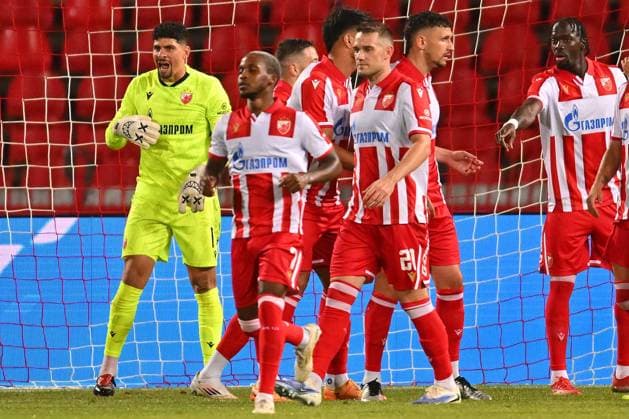 CRVENA ZVEZDA vs LINCOLN RED IMPS GIBRALTAR MATHEUS LIMA MAGALHAES Mateus Lima Magaljaes goalie football Crvena zvezda vs Lincoln Red Imps Gibraltar, UEFA Champions league qualifications, Rajko Mitic stadium, Belgrade 29.07.2025 Foto: FOOTBALL, CRVENA ZVEZDA, RED STAR, UEFA CHAMPIONS LEAGUE QUALIFICATIONS, LINCOLN RED IMPS GIBRALTAR Belgrade Rajko Mitic stadium Serbia Copyright: xMarkoxMetlasx xMNxPressx