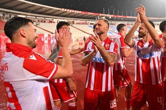 CRVENA ZVEZDA vs LINCOLN RED IMPS GIBRALTAR NEMANJA RADONJIC, MARKO ARNAUTOVIC , MIRKO IVANIC football Crvena zvezda vs Lincoln Red Imps Gibraltar, UEFA Champions league qualifications, Rajko Mitic stadium, Belgrade 29.07.2025 Foto: FOOTBALL, CRVENA ZVEZDA, RED STAR, UEFA CHAMPIONS LEAGUE QUALIFICATIONS, LINCOLN RED IMPS GIBRALTAR Belgrade Rajko Mitic stadium Serbia Copyright: xMarkoxMetlasx xMNxPressx
