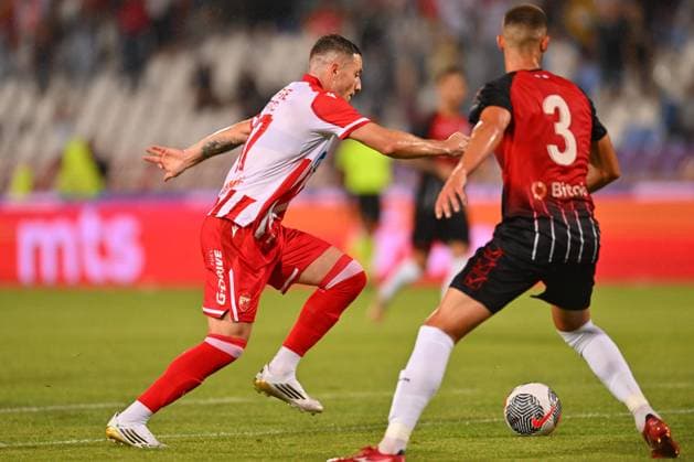 CRVENA ZVEZDA vs LINCOLN RED IMPS GIBRALTAR BRUNO DUARTE DA SILVA football Crvena zvezda vs Lincoln Red Imps Gibraltar, UEFA Champions league qualifications, Rajko Mitic stadium, Belgrade 29.07.2025 Foto: FOOTBALL, CRVENA ZVEZDA, RED STAR, UEFA CHAMPIONS LEAGUE QUALIFICATIONS, LINCOLN RED IMPS GIBRALTAR Belgrade Rajko Mitic stadium Serbia Copyright: xMarkoxMetlasx xMNxPressx