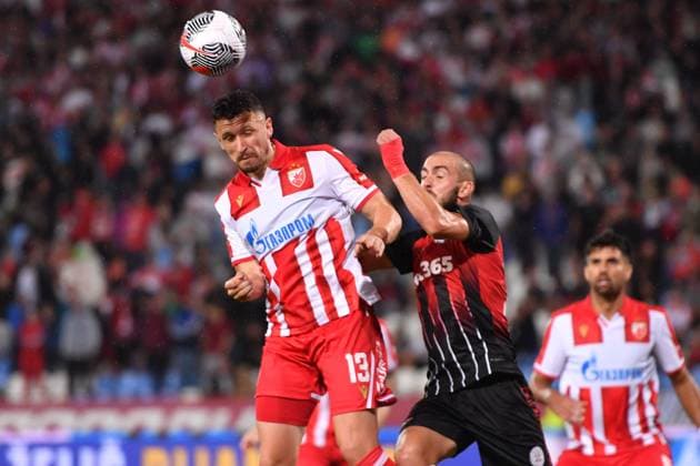 CRVENA ZVEZDA vs LINCOLN RED IMPS GIBRALTAR MILOS VELJKOVIC football Crvena zvezda vs Lincoln Red Imps Gibraltar, UEFA Champions league qualifications, Rajko Mitic stadium, Belgrade 29.07.2025 Foto: FOOTBALL, CRVENA ZVEZDA, RED STAR, UEFA CHAMPIONS LEAGUE QUALIFICATIONS, LINCOLN RED IMPS GIBRALTAR Belgrade Rajko Mitic stadium Serbia Copyright: xMarkoxMetlasx xMNxPressx