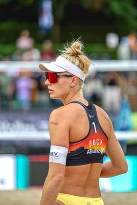 Beach volleyball I European Championship 2025 I Group stage I 30 07 2025 Portrait of Linda Bock Germany Düsseldorf Rochusclub Düsseldorfer Tennisclub e V Germany Copyright: xLobeca JasperxLorenzx