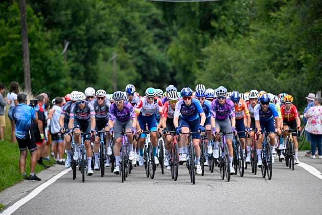 Tour de Wallonie 2025 Stage 5 BERTRIX, BELGIUM - JULY 30 : Illustration picture of the peloton during stage 5 of the 30th edition of Tour de Wallonie an UCI ProSeries 2.Pro cycling road race stage for Men Elite of 183.2 km with start in Bertrix and finish in Bertrix on July 30, 2025 in Bertrix, Belgium, 30 07 2025 ( Motordriver Louis Bidlot - Bertrix Belgium  Copyright: xTomasxSiskx