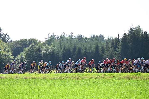 Tour de Wallonie 2025 Stage 5 BERTRIX, BELGIUM - JULY 30 : Illustration picture of the peloton during stage 5 of the 30th edition of Tour de Wallonie an UCI ProSeries 2.Pro cycling road race stage for Men Elite of 183.2 km with start in Bertrix and finish in Bertrix on July 30, 2025 in Bertrix, Belgium, 30 07 2025 ( Motordriver Louis Bidlot - Bertrix Belgium  Copyright: xTomasxSiskx