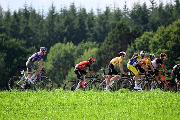 Tour de Wallonie 2025 Stage 5 BERTRIX, BELGIUM - JULY 30 : Foldager Anders of Team Jayco AlUla, Knight Oliver of Cofidis, Lanhove Milan of Team Flanders - Baloise in action during stage 5 of the 30th edition of Tour de Wallonie an UCI ProSeries 2.Pro cycling road race stage for Men Elite of 183.2 km with start in Bertrix and finish in Bertrix on July 30, 2025 in Bertrix, Belgium, 30 07 2025 ( Motordriver Louis Bidlot - Bertrix Belgium  Copyright: xTomasxSiskx