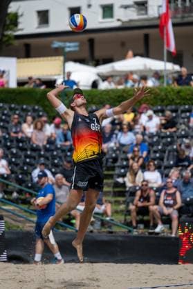 European Championship Beach Volleyball Düsseldorf, 30 07 2025 Benedikt Sagstetter GER European Championship Beach Volleyball Düsseldorf on 30 07 2025 Copyright: xBEAUTIFULxSPORTS PeterxWeberx