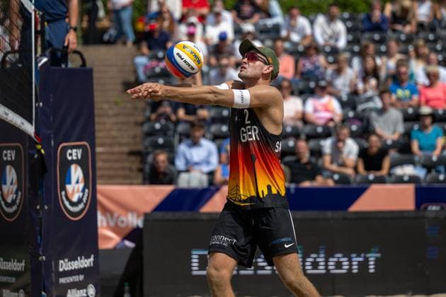 European Championship Beach Volleyball Düsseldorf, 30 07 2025 Benedikt Sagstetter GER European Championship Beach Volleyball Düsseldorf on 30 07 2025 Copyright: xBEAUTIFULxSPORTS PeterxWeberx