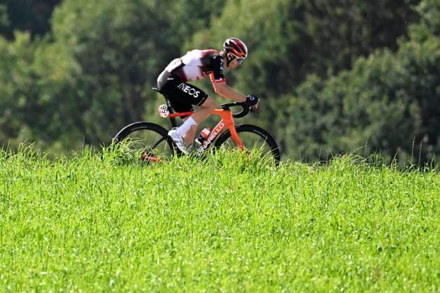 Tour de Wallonie 2025 Stage 5 BERTRIX, BELGIUM - JULY 30 : Swift Ben of INEOS Grenadiers in action during stage 5 of the 30th edition of Tour de Wallonie an UCI ProSeries 2.Pro cycling road race stage for Men Elite of 183.2 km with start in Bertrix and finish in Bertrix on July 30, 2025 in Bertrix, Belgium, 30 07 2025 ( Motordriver Louis Bidlot - Bertrix Belgium  Copyright: xTomasxSiskx