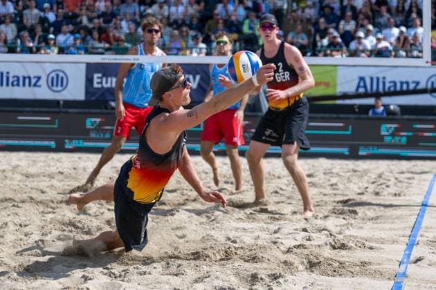 European Championship Beach Volleyball Düsseldorf, 30 07 2025 Benedikt Sagstetter GER European Championship Beach Volleyball Düsseldorf on 30 07 2025 Copyright: xBEAUTIFULxSPORTS PeterxWeberx