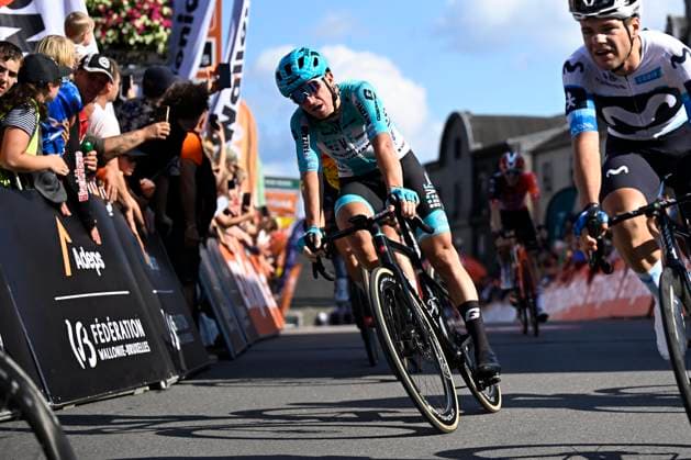 Tour de Wallonie 2025 Stage 5 BERTRIX, BELGIUM - JULY 30 : Rider of VF Group - Bardiani CSF - Faizane at the finish line during stage 5 of the 30th edition of Tour de Wallonie an UCI ProSeries 2.Pro cycling road race stage for Men Elite of 183.2 km with start in Bertrix and finish in Bertrix on July 30, 2025 in Bertrix, Belgium, 30 07 2025 ( Motordriver Louis Bidlot - Bertrix Belgium  Copyright: xTomasxSiskx