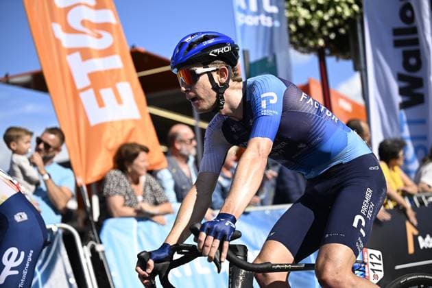 Tour de Wallonie 2025 Stage 5 BERTRIX, BELGIUM - JULY 30 : Schultz Nick of Israel - Premier Tech at the finish line during stage 5 of the 30th edition of Tour de Wallonie an UCI ProSeries 2.Pro cycling road race stage for Men Elite of 183.2 km with start in Bertrix and finish in Bertrix on July 30, 2025 in Bertrix, Belgium, 30 07 2025 ( Motordriver Louis Bidlot - Bertrix Belgium  Copyright: xTomasxSiskx