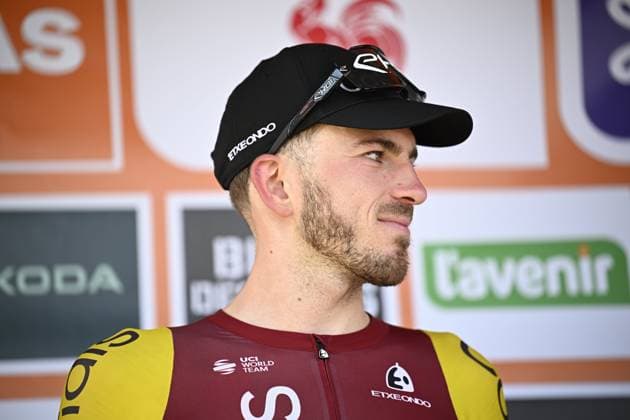 Tour de Wallonie 2025 Stage 5 BERTRIX, BELGIUM - JULY 30 : Izquierdo Clément (FRA) of Cofidis on the podium during stage 5 of the 30th edition of Tour de Wallonie an UCI ProSeries 2.Pro cycling road race stage for Men Elite of 183.2 km with start in Bertrix and finish in Bertrix on July 30, 2025 in Bertrix, Belgium, 30 07 2025 ( Motordriver Louis Bidlot - Bertrix Belgium  Copyright: xTomasxSiskx